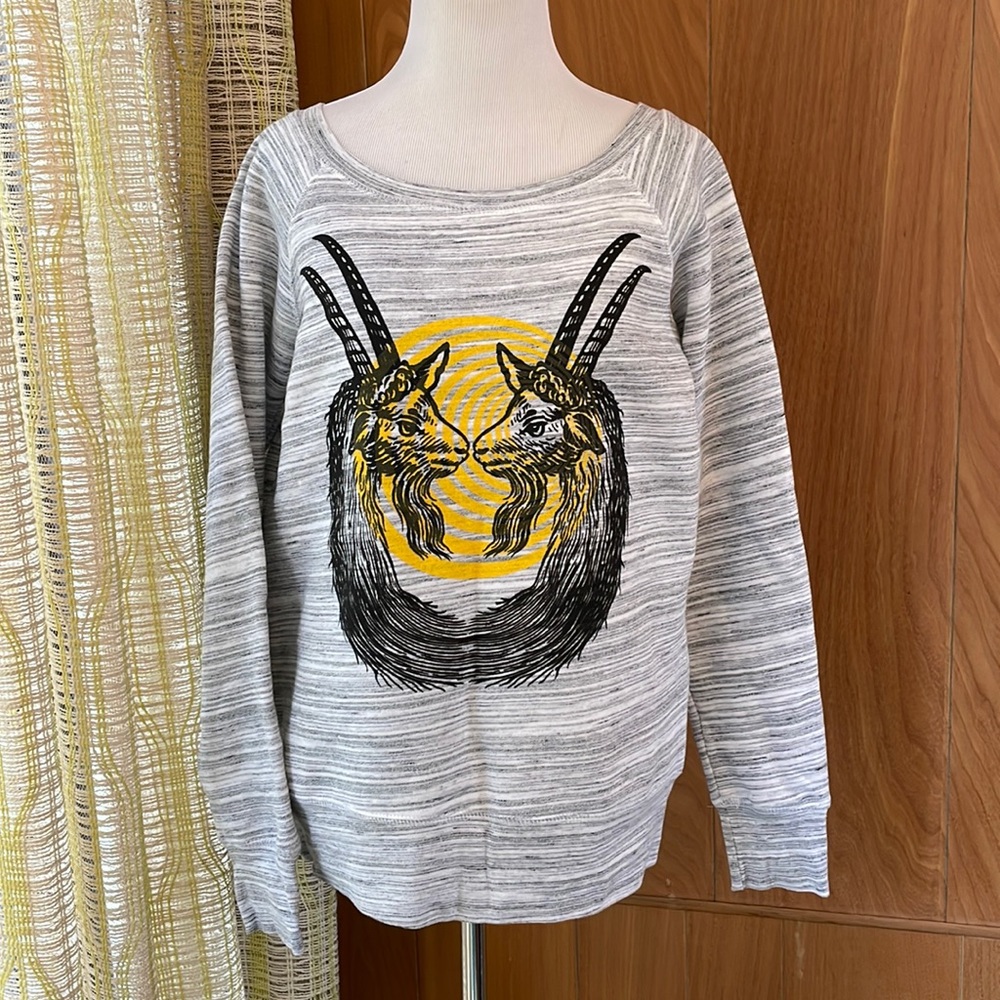 Hand printed Supermaggie sweatshirt